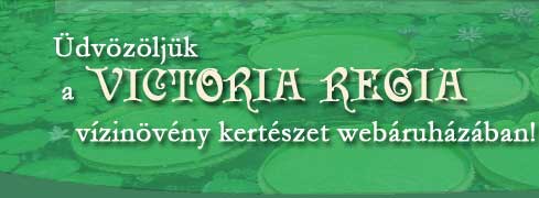 Üdvözöljük a Victoria Regia vízinövény kertészet webáruházában